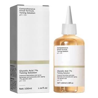  7% Glycolic Acid Toning Solution Loại bỏ mụn thông thường Nâng làm săn chắc nếp nhăn Phát sáng Chăm sóc da mặt Glycolic Acid Toner 