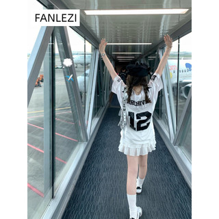  FANLEZI áo phông áo thun nữ croptop baby tee Popular Thể thao Minimalist Stylish WCS247015X 28Z240709