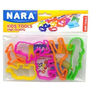 Bộ khuôn nặn 6 món mo-zoo kiddy clay - kiddy clay