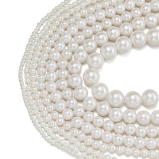 St.kunkka 20-900pcsABS Sợi Cotton Giả Ngọc Trai 3 ~ 12mm Đục Lỗ Dầu Giả Ngọc Trai DIY Trang Sức Vòng Cổ Chất Liệu Phụ Kiện