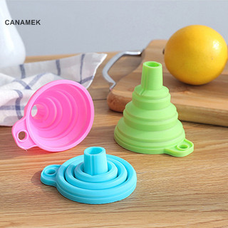 Canamek 1 / 3 phễu có thể gập lại silicon phễu di động phễu cho phễu nhiên liệu có thể gập lại bia / phễu dầu dụng cụ nhà bếp mới