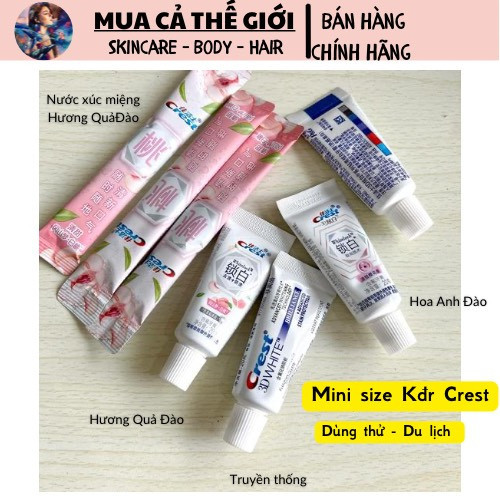 Kem đánh răng Crest Mini dùng thử