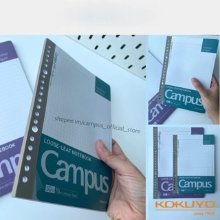 Giấy đục lỗ loose-leaf binder refill thay thế ruột sổ còng a5/b5 50/100 tờ 70gsm chính hãng campus