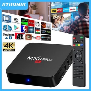 Android tv box mxq pro 4k bản tiếng việt wifi 5g smart tivi box xem truyền hình 100 kênh miễn phí, xem youtube