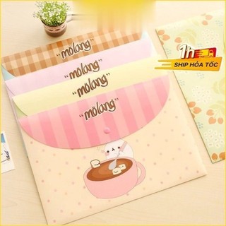 Túi Clear Bag hoạt hình dày dặn Sổ KLONG, túi đựng tài liệu chất lượng cao