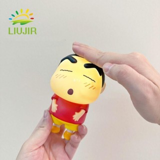 Liujir Crayon Shin-Chan Búp Bê Đèn Ngủ, Bảo Vệ Mắt Đèn Silicone Shin Chan Patting, Cảm Biến Cảm Ứng Pinch Đồ Chơi Âm Nhạc Phim Hoạt Hình Phòng Ngủ Để Bàn Đèn Trang Trí