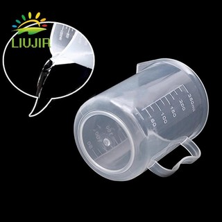 Dụng cụ đo lường hóa học cốc đo LIUJIR 250 / 500 / 1000 / ml Xi lanh đo nhựa bền có thể tái sử dụng