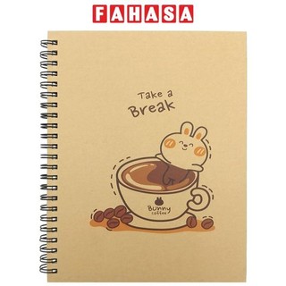 Sổ teen lò xo bunny coffee - the sun