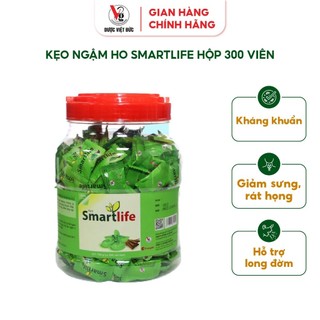 Kẹo ngậm ho Smartlife giúp giảm ho, rát họng hỗ trợ long đờm hộp 300 viên