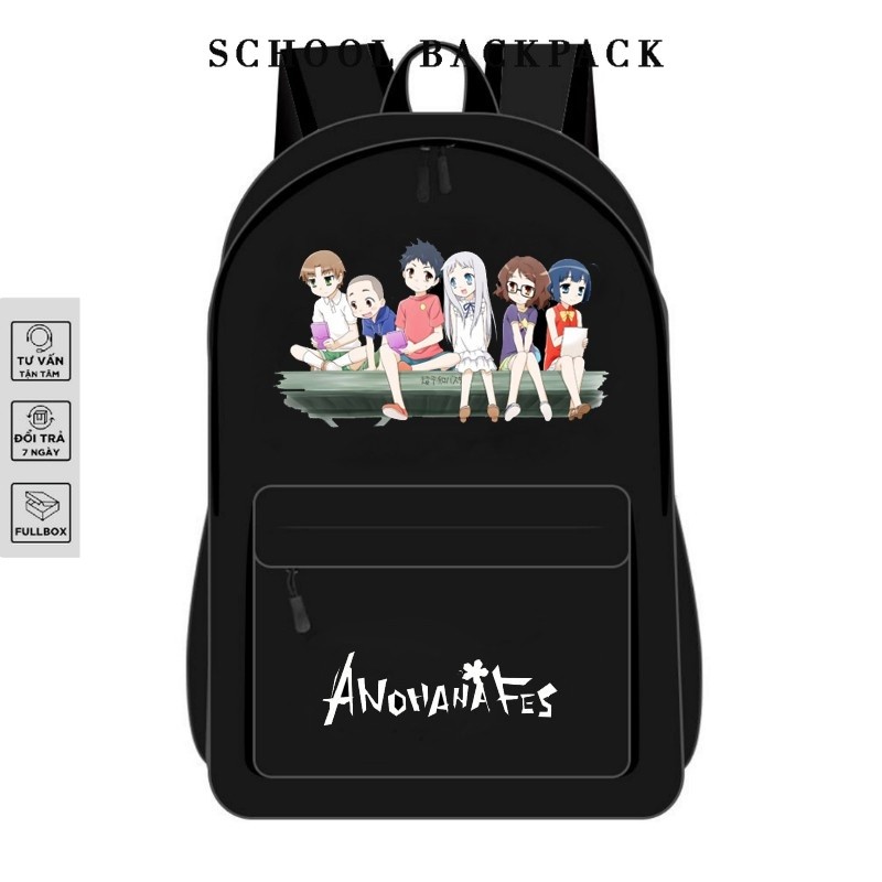 [ SIÊU RẺ ] Balo Đi Học Anime  Anohana: The Flower We Saw That Day chất đẹp