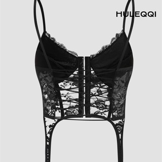 HULEQQI Áo Vest hở lưng thời trang đơn giản