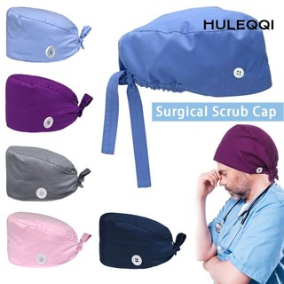 HULEQQI Mũ y tá bác sĩ Mũ trùm đầu co giãn có thể điều chỉnh