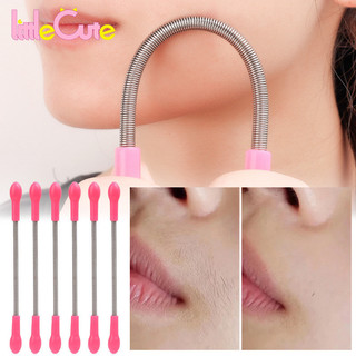 1 / 3 Dụng cụ tẩy lông mặt bằng thép không gỉ - Máy mát xa con lăn béo thiết bị - Dụng cụ tẩy lông không đau cho cằm, Cheek, Ria mép, Môi - Máy cạo lông lò xo cầm tay - Dụng cụ chăm sóc da
