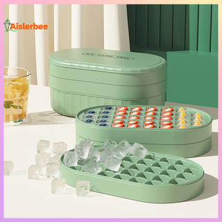 Aislerbee 1 Bộ Khay Đá BPA Free Có Thể Xếp Chồng Linh Hoạt Dễ Dàng Tháo Rời Nắp Tủ Đông Khay Cho Cocktail