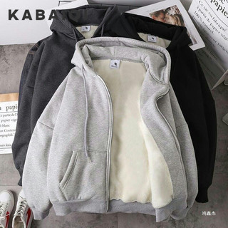 KABAIQI Áo khoác hoodie sweater nỉ siêu rẻ phù hợp nam nữ rộng thoải mái 2024 MWY2491CYR 38Z240921