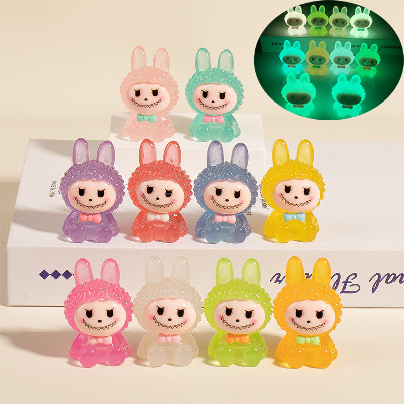 10 Chiếc Labububumu Dạ Quang Mù Hộp Quà Tặng Lilith Hợp Thời Trang Chơi Lilith DIY Phụ Kiện Đồ Trang