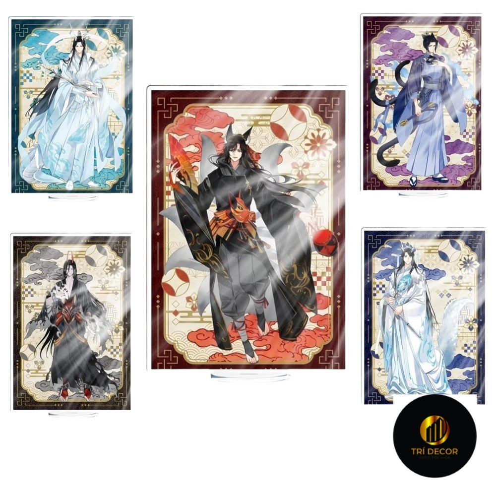 Móc khóa Anime Ma Đạo Tổ Sư Jiang Cheng Lan Wangji Hot Manhua Phụ kiện trang trí túi xách Balo