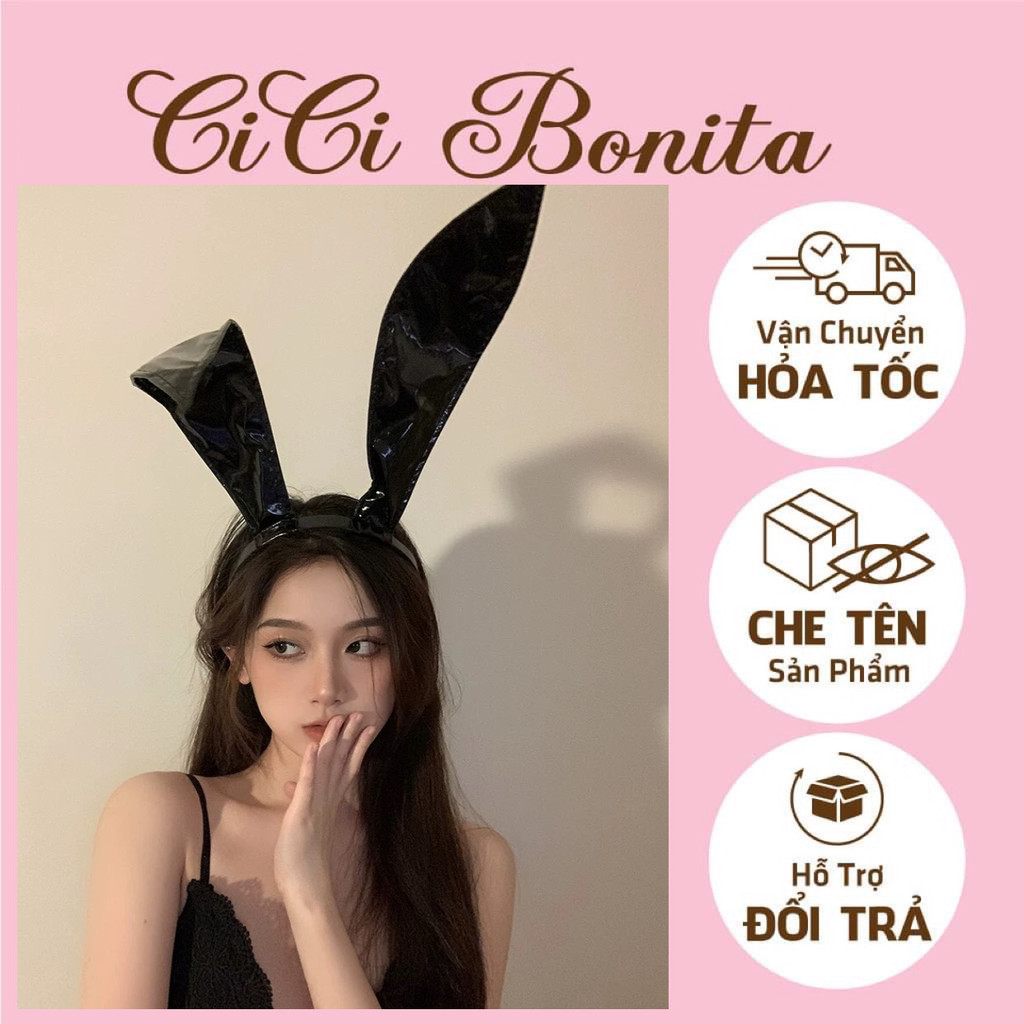 Cài thỏ da cao cấp hóa trang Halloween CPK90 CICI BONITA HCM