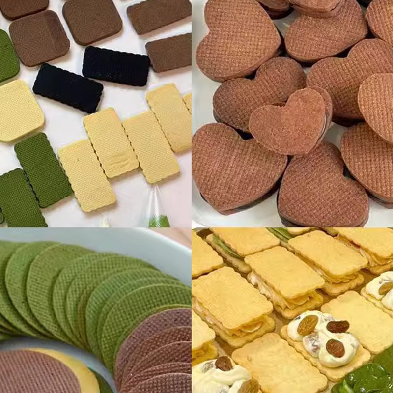 Khuôn Bánh quy bơ Khuôn cắt hình vuông góc tròn Hình học Cơ bản Ren Bánh quy tròn Kem Bánh quy Dụng 