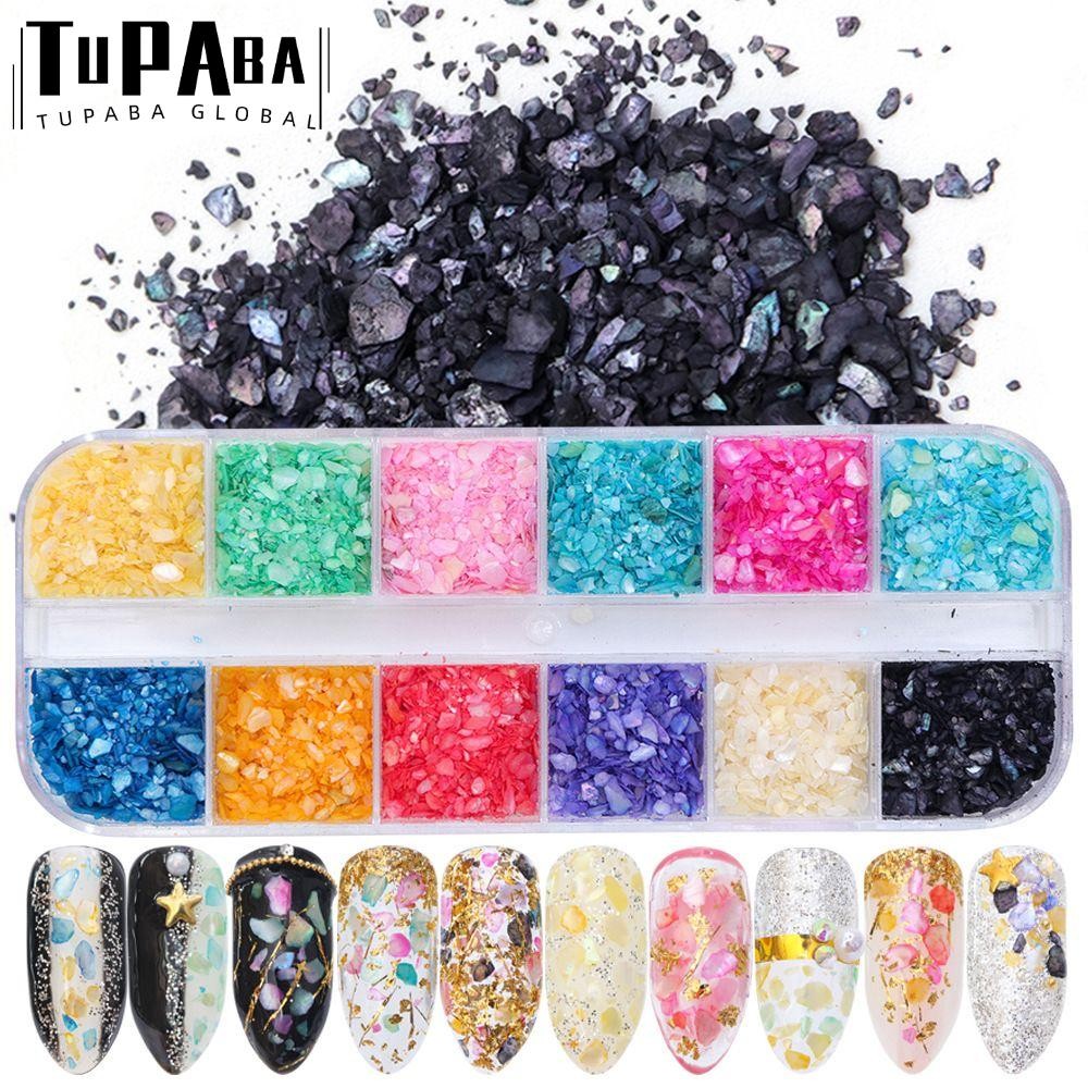 TUPABA Bột Kim Tuyến 3D Trang Trí Móng Tay