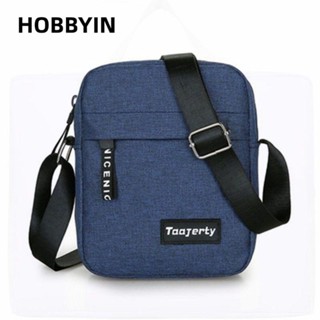 HOBBYIN Túi đeo tay nam màu trơn thông thường và thời trang