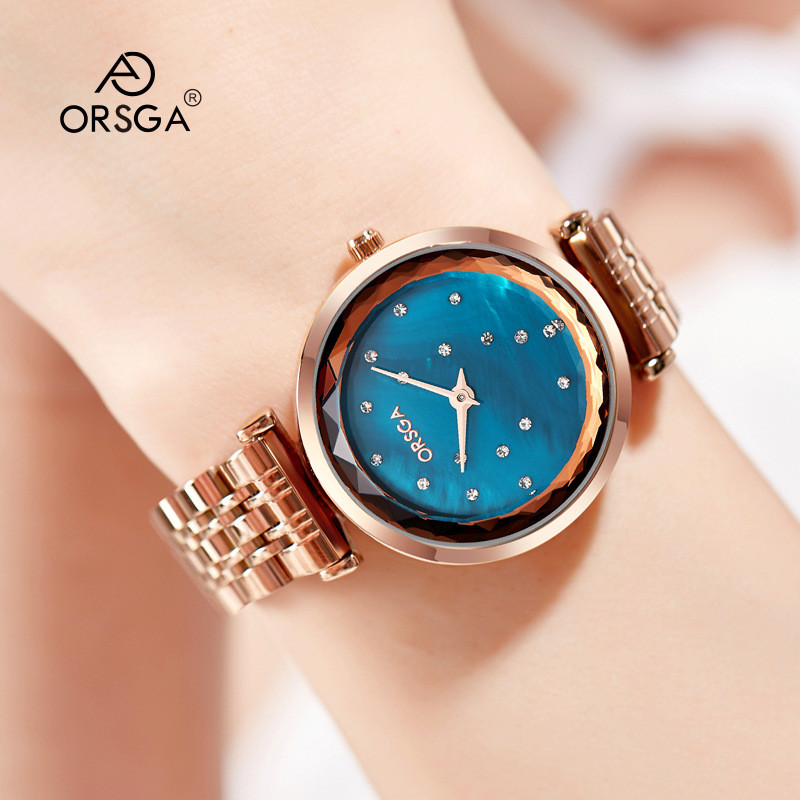 Đồng hồ Omega ins nhẹ sang trọng nữ niche thời trang đồng hồ nữ xu hướng đồng hồ thạch anh chống thấm nước