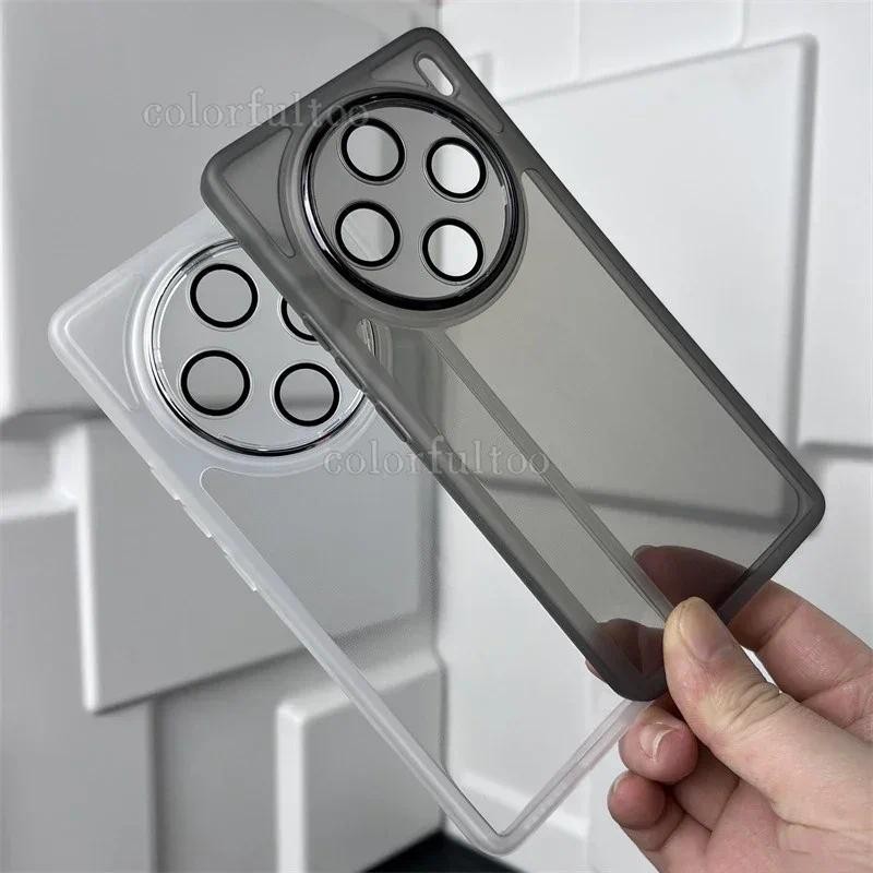 Ốp Cho Vivo X200 X100 X100S Pro X100Ultra X200Pro Mini 5G Ốp Điện Thoại Silicon Mềm Trong Suốt Mạ Trường Hợp Cặp Đôi Silicone TPU Mềm Túi Khí Trong Suốt Chống Sốc Ốp Lưng