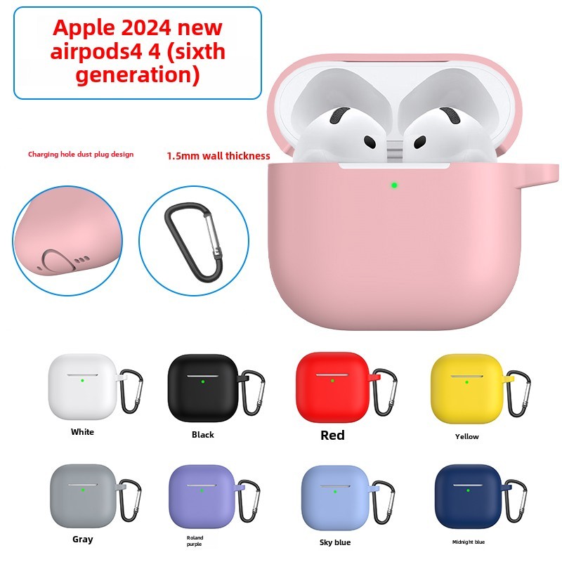 Vỏ Tai Nghe Cho Airpods 4 (2024) Vỏ Bảo Vệ Tai Nghe Silicon Mềm Cho Airpods4 ANC Vỏ Bảo Vệ Hộp Da