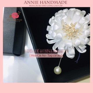 Cài Áo Hoa Cúc Ruy Băng [HANN HANDMADE - HOACAIAODEP.COM]
