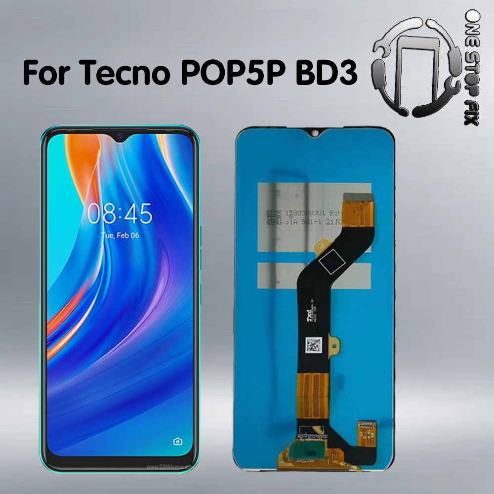Dành Cho Tecno POP5P BD3 Màn Hình Hiển Thị Với Bảng Điều Khiển Cảm Ứng Bộ Số Hóa Màn Hình Thay Thế B