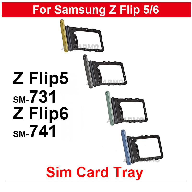 Dành Cho Samsung Galaxy Z Flip 5 6 Flip6 Sm-F741 Flip5 SM- F7310 Sim Thẻ Sim Khay Đựng Khe Cắm Sửa C