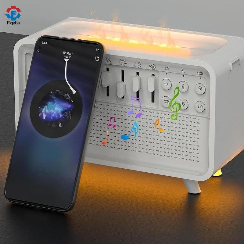 Máy tạo độ ẩm không khí phun sương Tiếng ồn trắng với máy âm thanh Máy khuếch tán hương thơm cho văn phòng trong nhà Thiền ngủ Hương thơm gia đình