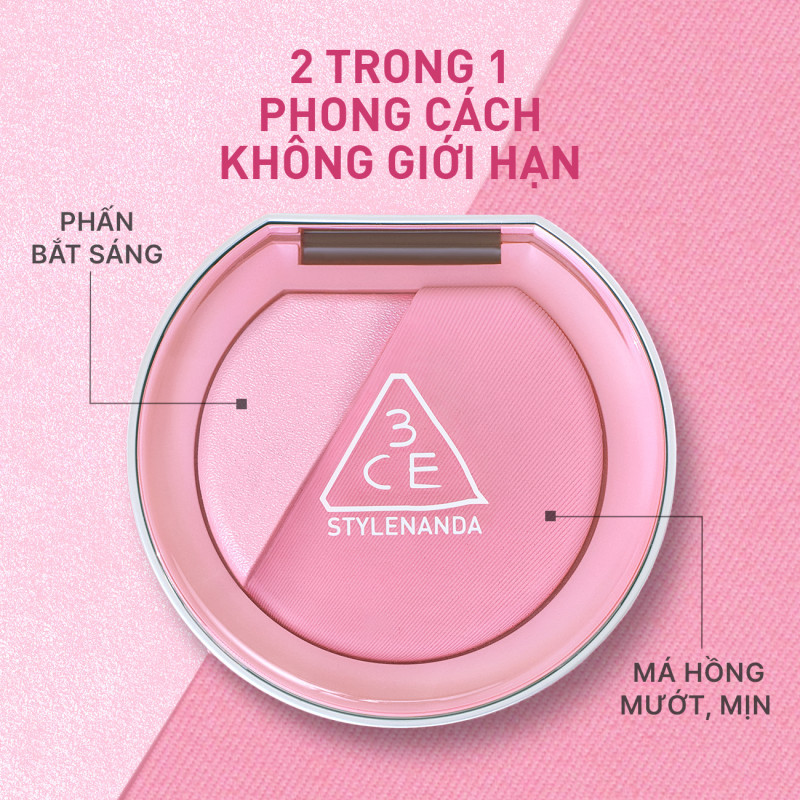 Phấn Má Hồng Bắt Sáng 3CE Blushlighter | BigBuy360 - bigbuy360.vn
