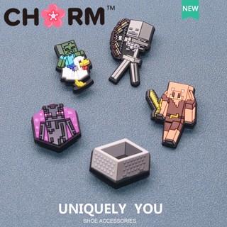 Jjbxc kim loại CHARM Khóa giày Phụ kiện giày Minecraft DIY Phụ kiện giày thời trang