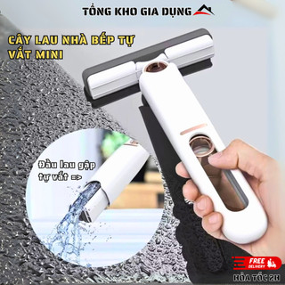  Cây Lau Nhà Bếp Tự Vắt Mini – Đầu Lau Gập Nhỏ Gọn Chuyên Dụng Cho Không Gian Hẹp. 