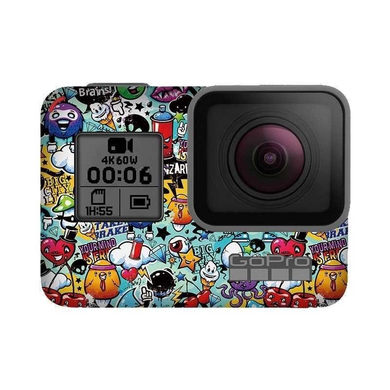 Con lừa đi bộ Thích hợp cho màng bảo vệ ống kính GOPRO5 6 goPro5 Nhãn dán Camera hành động trọn gói#