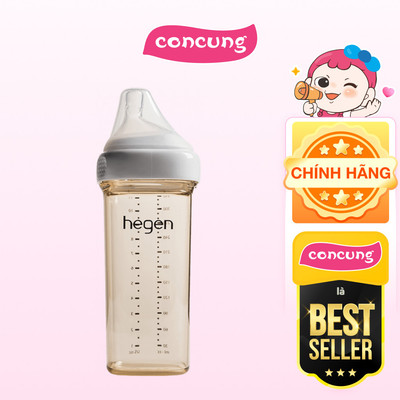 Bình sữa cao cấp PPSU Hegen 330ml (6M+)