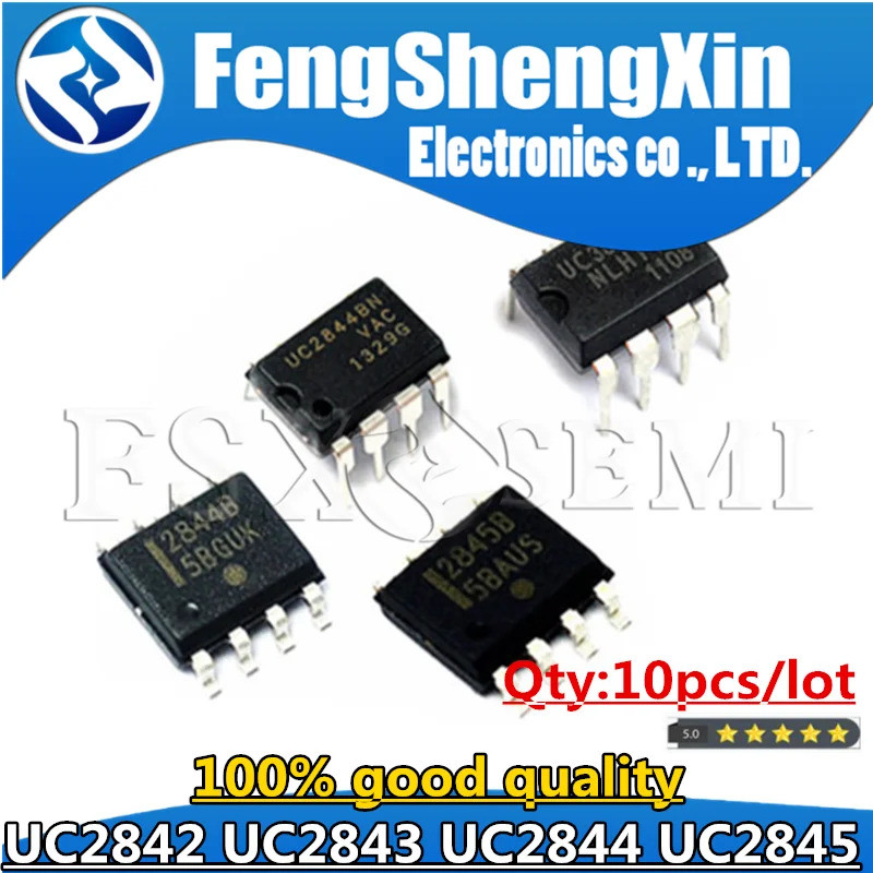 IC UC2844D – 5 Pezzi, 14 Pin SOIC, On Semi, PWM Controller