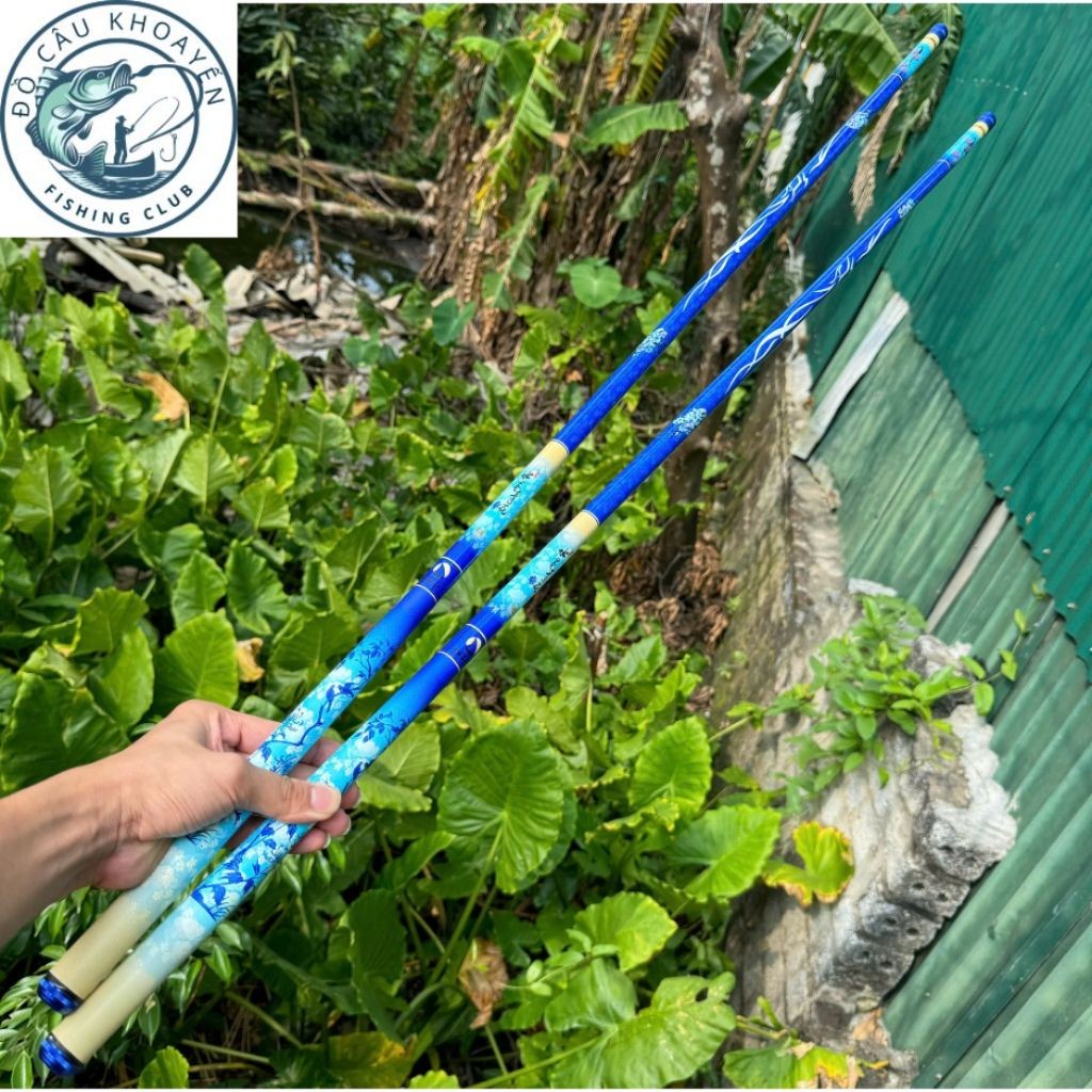 (Chất Lượng) Cần Câu Tay Hoa Mực Nước 5H Tặng Kèm Ngọn Phụ Đặc Cần Câu Đơn Cần Câu Đài