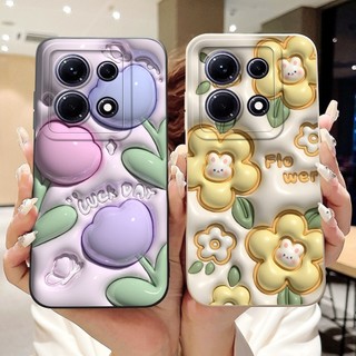 Dành Cho Infinix Note 30 Ốp Lưng X6833B X6716B Hoa Phổ Biến Bảo Vệ Camera Vỏ Mềm Chống Sốc Cho Infinix Note30 5G X6711 Ốp Lưng