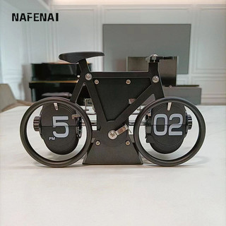 Đồng hồ NAFENAI cổ điển cân bằng nhỏ tự động lật đồng hồ đồng hồ bàn khách châu Âu