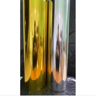 Decal mạ crom 2 màu Vàng,Bạc , ốp gương , galăng  xe tải ( Khổ Rộng 50cm )