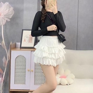 Chân váy nhúng bèo đuôi cá có lót chất dày đẹp Nữ Nhung