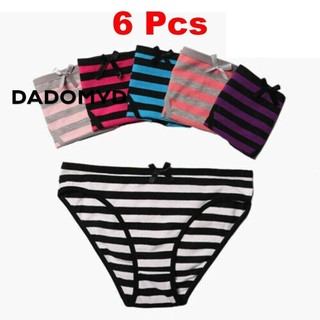 DADOMYD Quần lót nữ sọc thời trang gợi cảm thoáng khí mềm mại