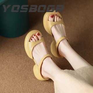 YOSBOGR Giày Cao Gót GIÀY SANDAL nữ Thời Trang Điều chỉnh được Bảnh bao Đa màu sắc Nổi bật FGL247090S 28Z240711