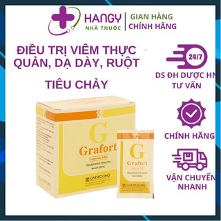 Hộp 20 gói gel dạ dày grafort nhập khẩu hàn quốc - giảm trào ngược dạ dày và các biểu hiện của viêm loét dạ dày hangy