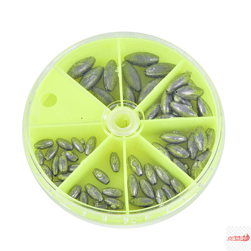 Nor Fishing Lead Fishing Weight Split Platform Máy khoan chìm 0.35g-2 có hộp đựng VN
