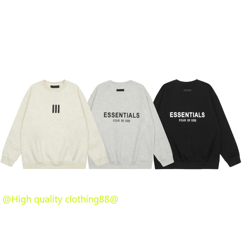 * * * * * * * Essentials FEAR OF GOD Joint RRR123 Áo dài tay cổ tròn ba tầng