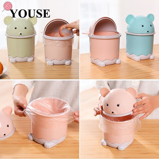 Thùng rác mini hình gấu trúc dễ thương để bàn HSU