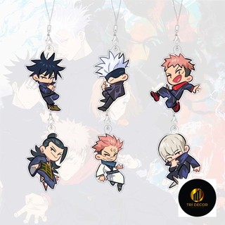 Dây đeo điện thoại Jujutsu Kaisen Hoạt hình Ngoại vi phiên bản Q Hoạt hình Mặt dây chuyền Acrylic